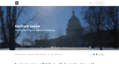 Desktop Screenshot of govtrackinsider.com